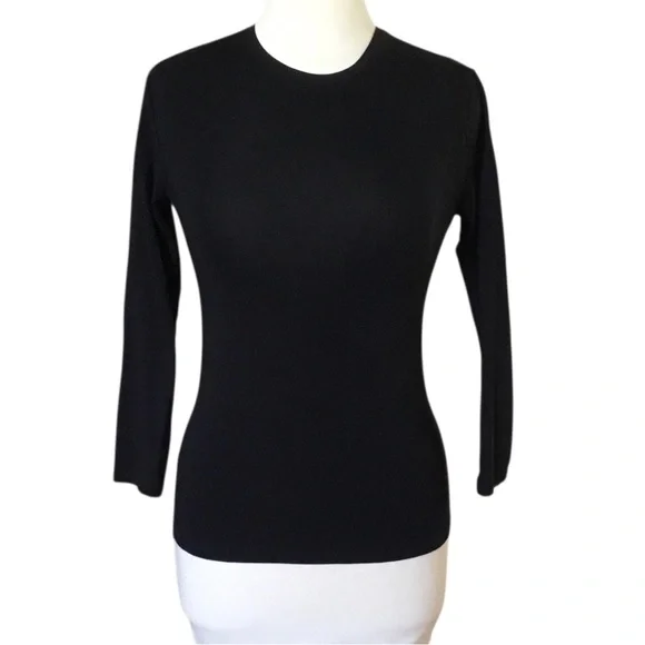 ATM Anthony Thomas Melillo Black Long Sleeve Fitted Shirt - Picture 1 of 8